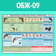 Плакат «Травматическое оружие для охраны и самообороны» (ОБЖ-09, ламинированная бумага, A2, 1 лист)